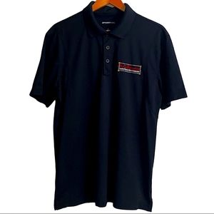 Sport-Tek Black Logo Polo Shirt Men Size L